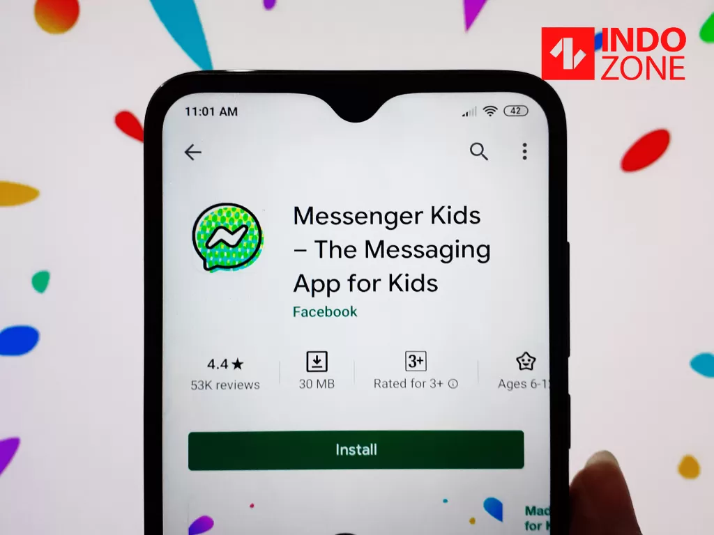 Aplikasi Messenger Kids dari Facebook (photo/INDOZONE/Ferry)