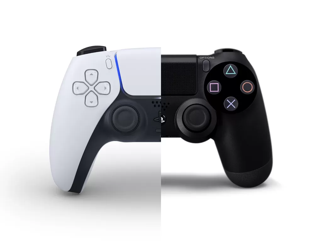 Kiri: Controller Dual Sense, Kanan: Controller DualShock 4 (photo/Sony/PlayStation)