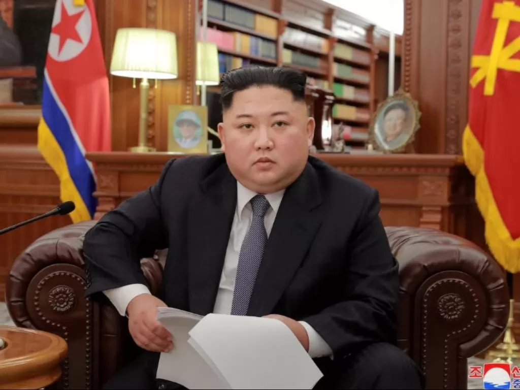 Pemimpin Korea Utara Kim Jong Un. (KCNA via REUTERS)