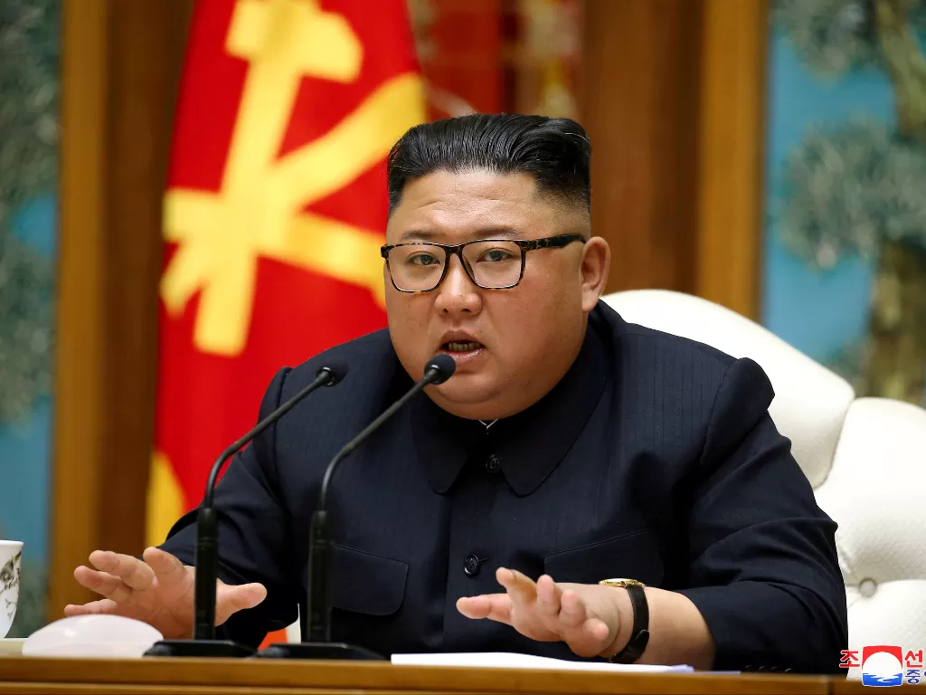 Pemimpin Korea Utara, Kim Jong Un. (KCNA via REUTERS)