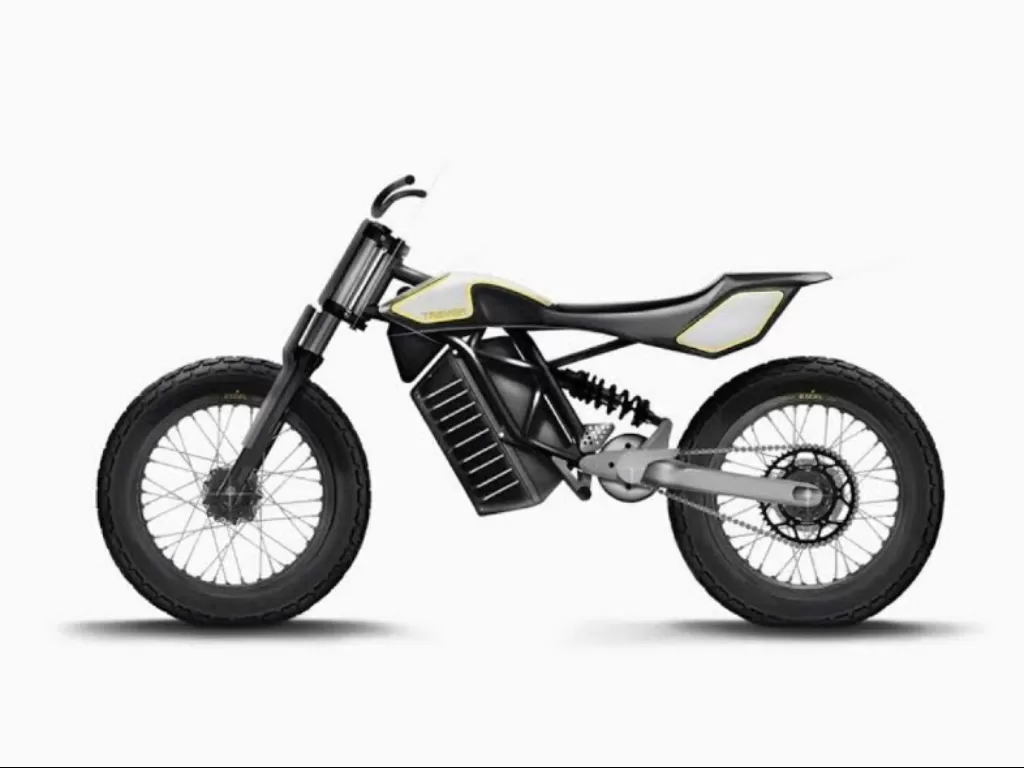 Tampilan futuristik motor listrik slim dari Trevor Motorcycles. (Dok. RideApart)