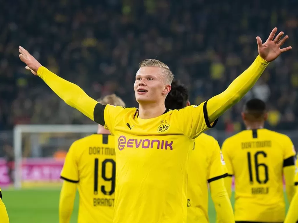 Penyerang muda Borussia Dortmund, Erling Haaland. (Instagram/erling.haaland)