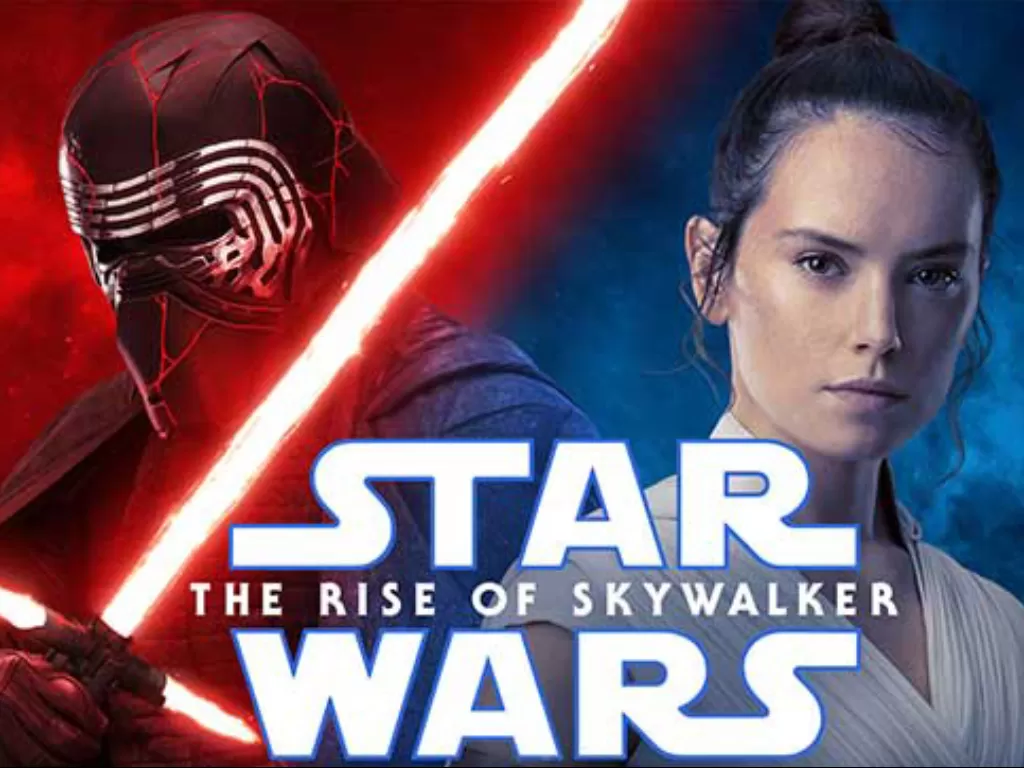 Adam Driver and Daisy Ridley dalam Star Wars: The Rise of Skywalker (2019). (Disney)