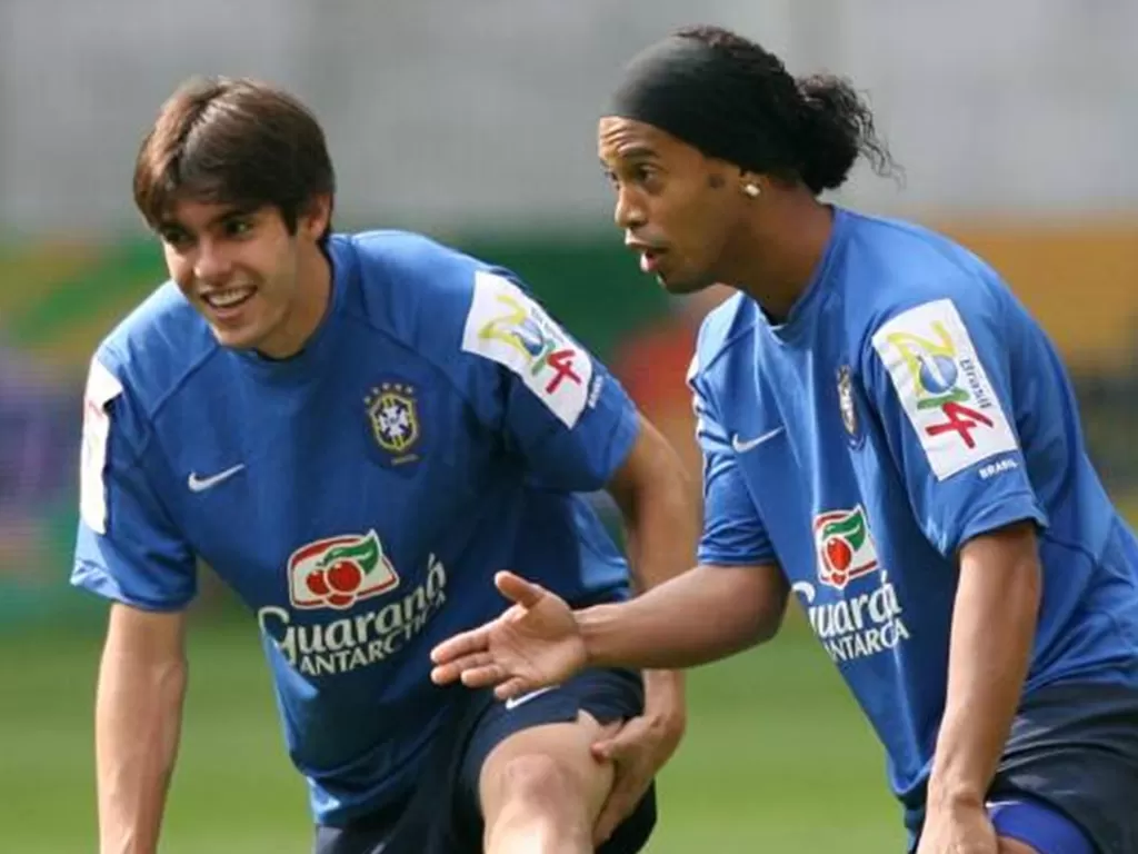 Ronaldinho dan Ricardo Kaka. (Imago)