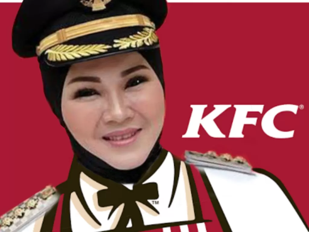 Meme Bupati Klaten Jadi Brand Ambassador KFC. (Twitter/petani sayur)