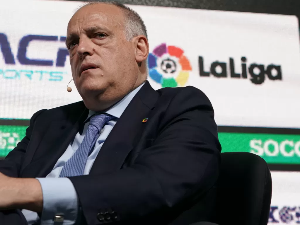 Presiden La Liga Spanyol Javier Tebas. (Goal International)