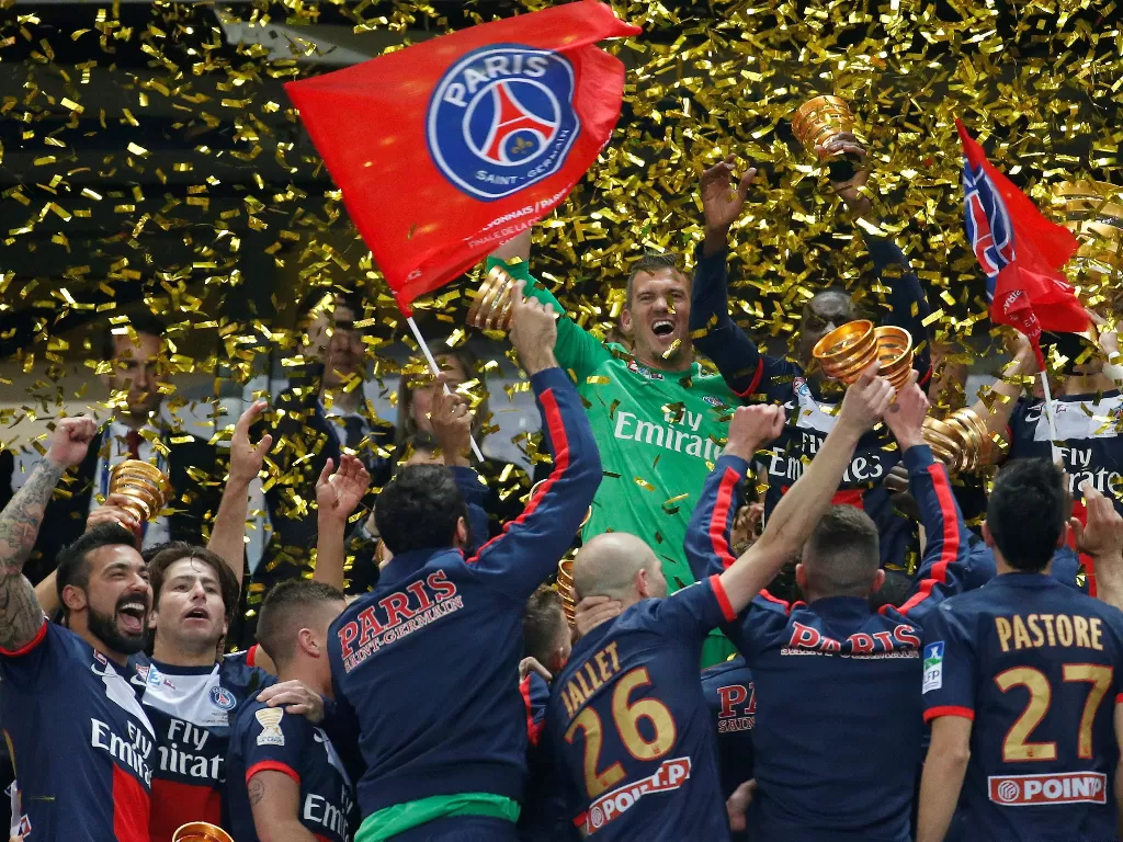 PSG, jawara Ligue 1 musim 2018/2019. (REUTERS)