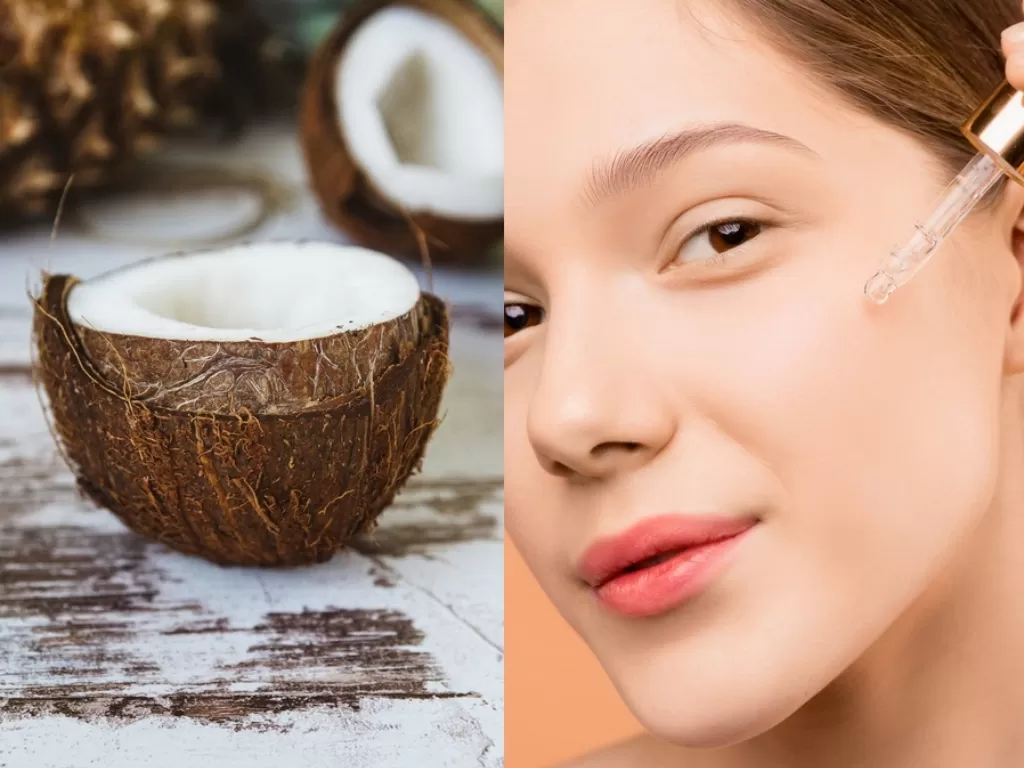 Minyak kelapa bisa atasi bekas luka di wajah. (Pexels/Alexander Mils/Shiny Diamond)