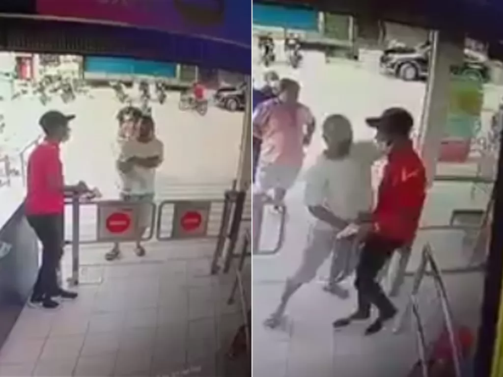 Seorang pria dan pegawai minimarket di Malaysia cekcok saat ditegur kenakan masker. (photo/Facebook/We are Malaysians/Tangkapan Layar)