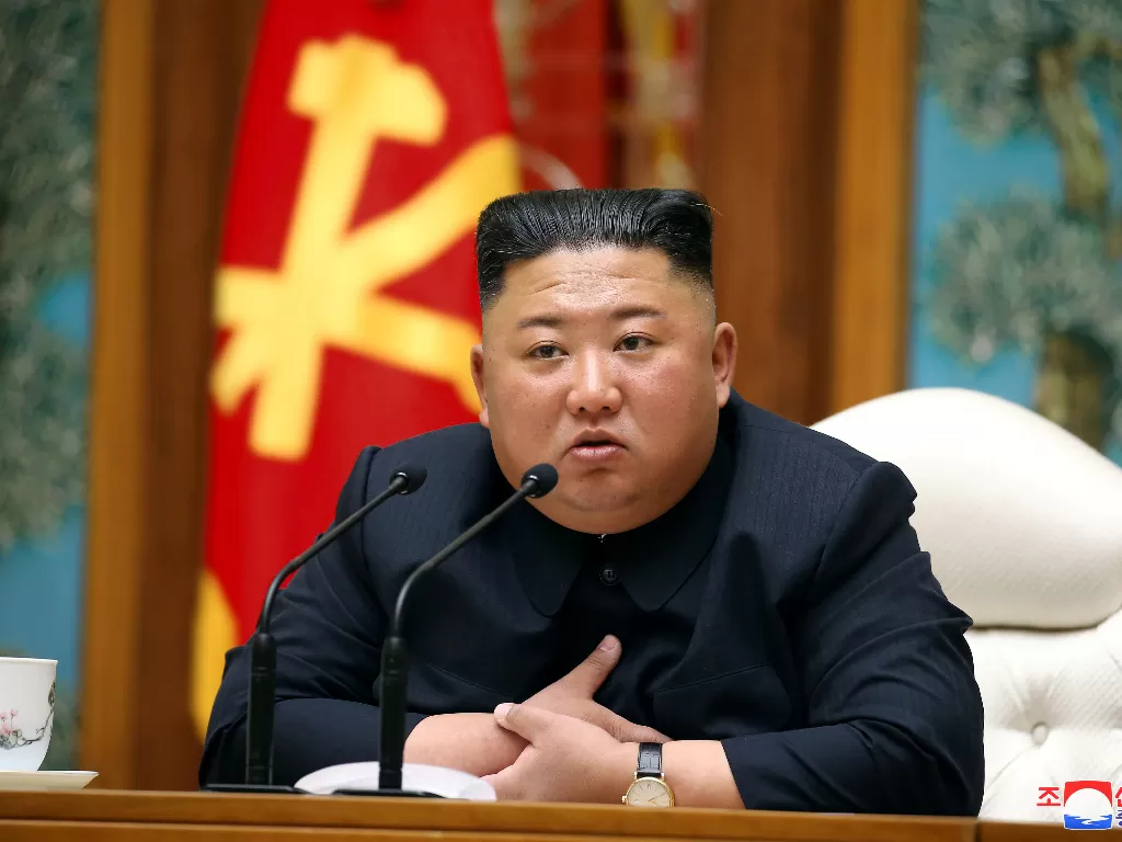 Presiden Korea Utara, Kim Jong Un. (KCNA/via REUTERS)