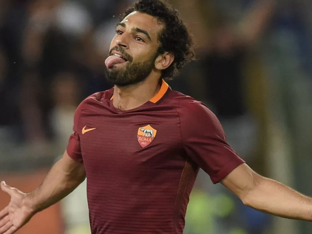Mohamed Salah saat berseragam AS Roma. (REUTERS)