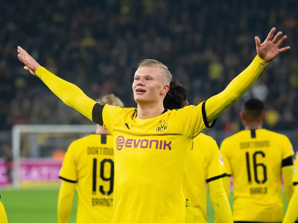 Penyerang Borussia Dortmund, Erling Haaland. (Instagram/erling.haaland)