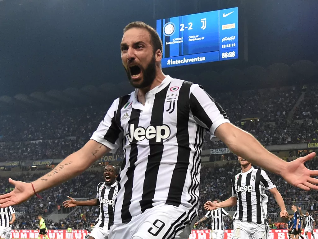 Penyerang Juventus, Gonzalo Higuain. (REUTERS/Alberto Lingria)