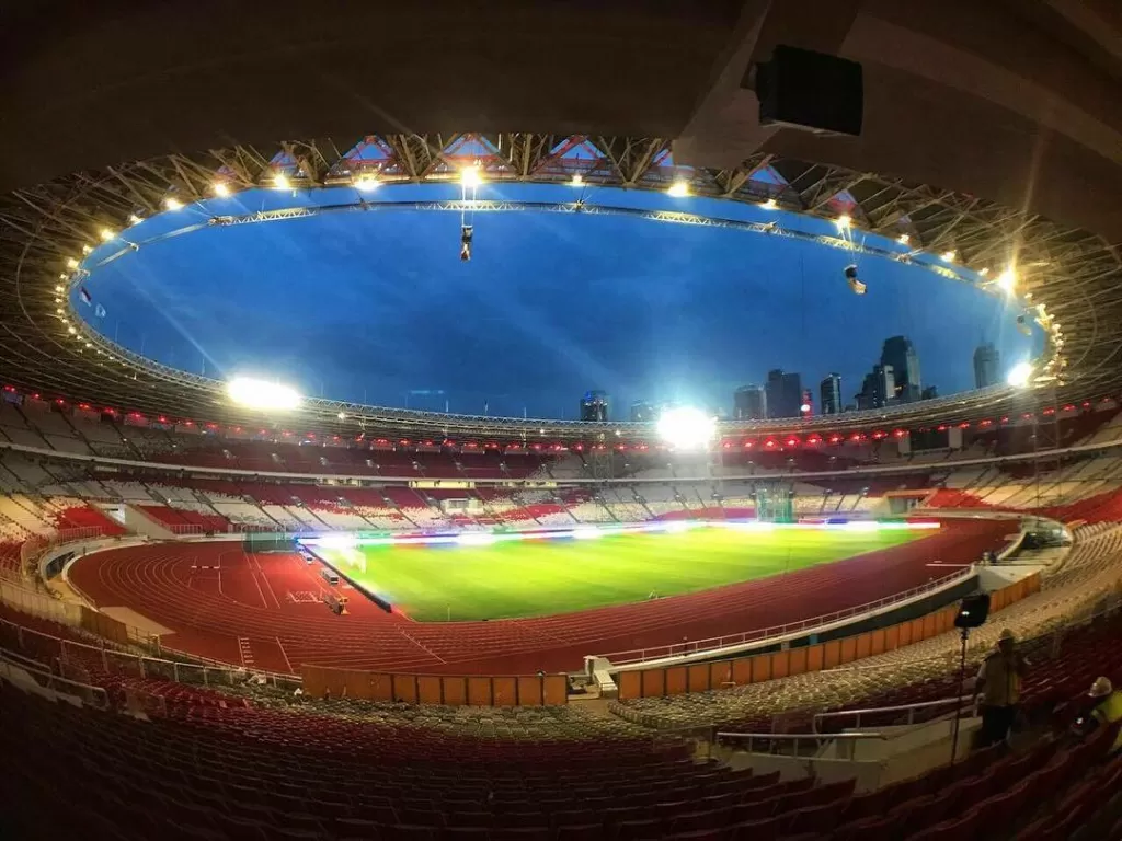 Stadion Utama Gelora Bung Karno yang berada di Jakarta. (Instagram/sugbk)