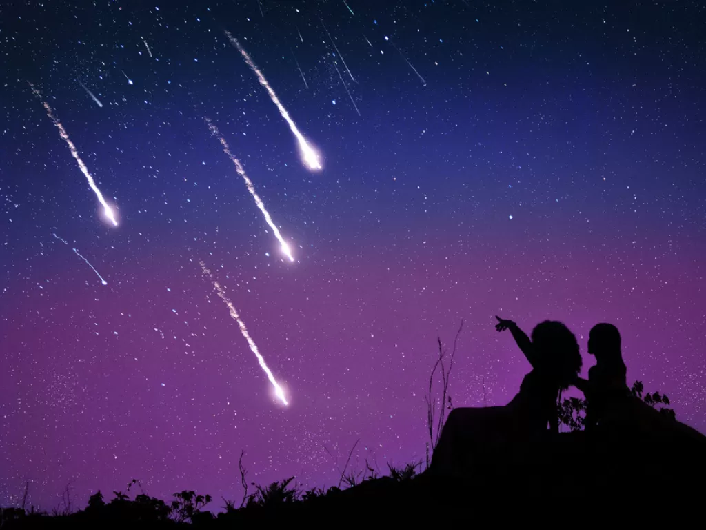ilustrasi hujan meteor (The Awakened State)