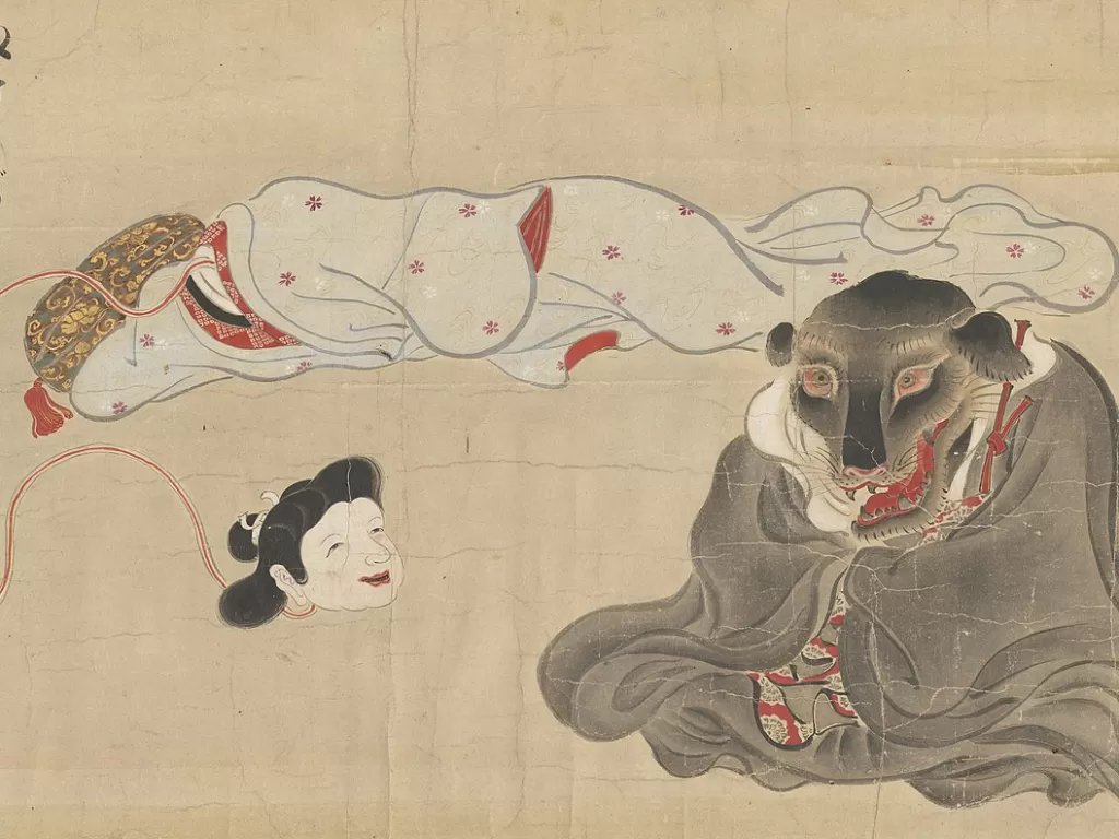 Nukekubi, sosok makhluk mitologi Jepang. (wikipedia.org)
