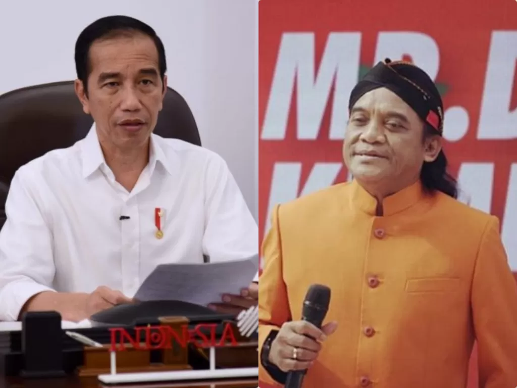 Kiri: Presiden Joko Widodo (Biro Pers Sekretariat Presiden), Kanan: Penyanyi Didi Kempot (Instagram/@didikempot_official)
