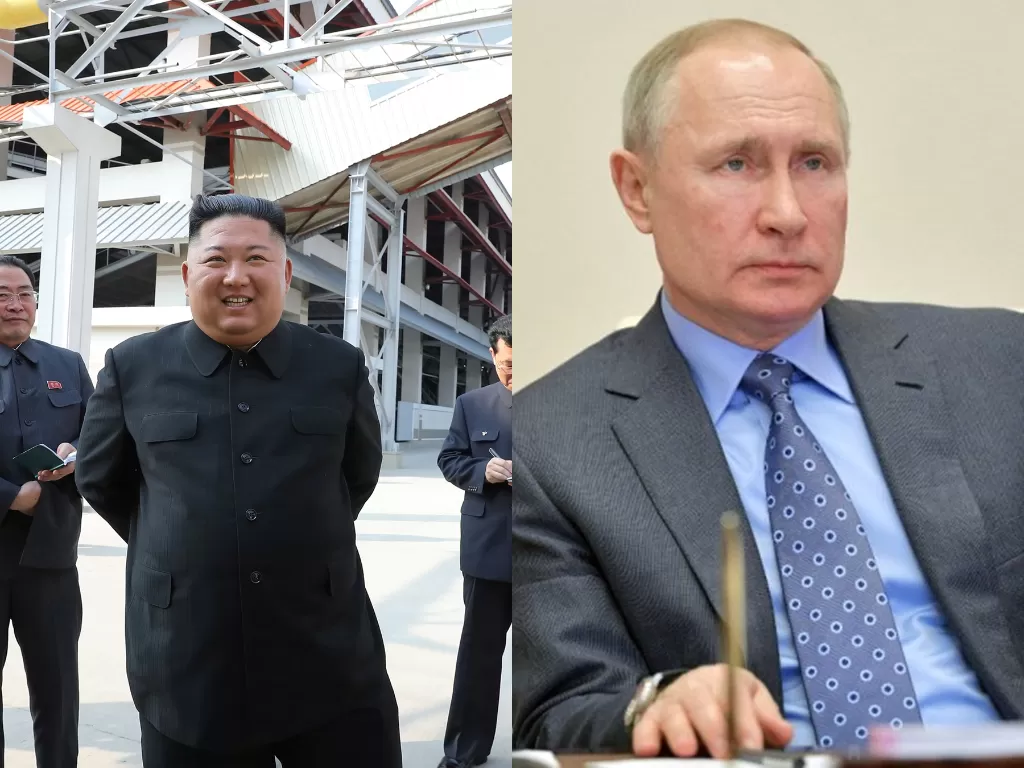 Kiri: Kim Jong Un. (KCNA) / Kanan: Vladimir Putin. (REUTERS/Alexel Druzhinin)
