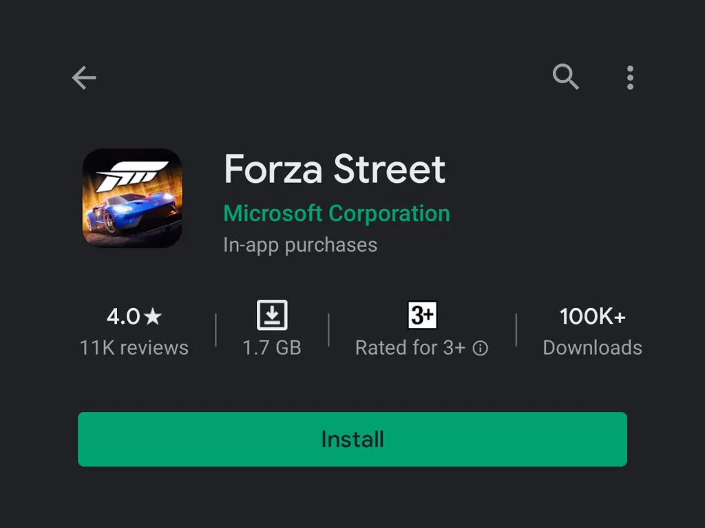 Game Forza Street (photo/Screenshot/Google Play Store)