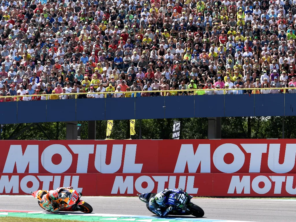 Ajang balapan MotoGP. (REUTERS/Piroschka Van De Wouw)