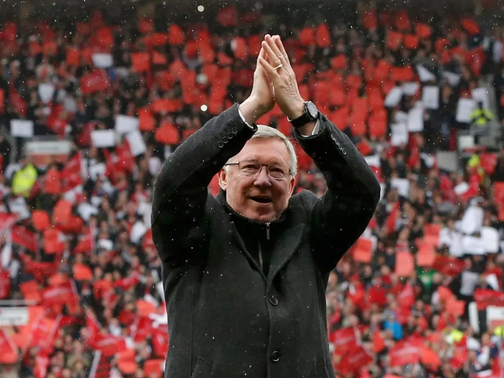 Hari terakhir Sir Alex Ferguson sebagai manajer Manchester United. (REUTERS)