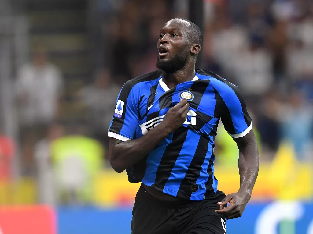 Penyerang Inter Milan, Romelu Lukaku. (REUTERS/Daniele Mascolo)