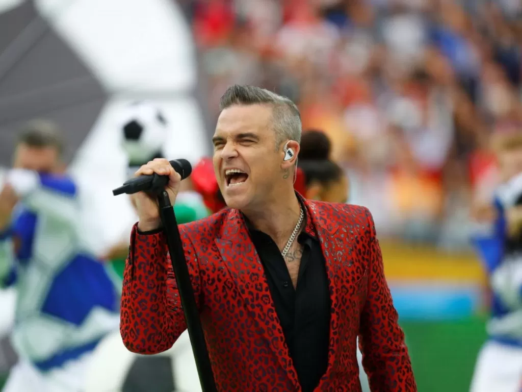Penyanyi Robbie Williams (REUTERS/Kai Pfaffenbach)