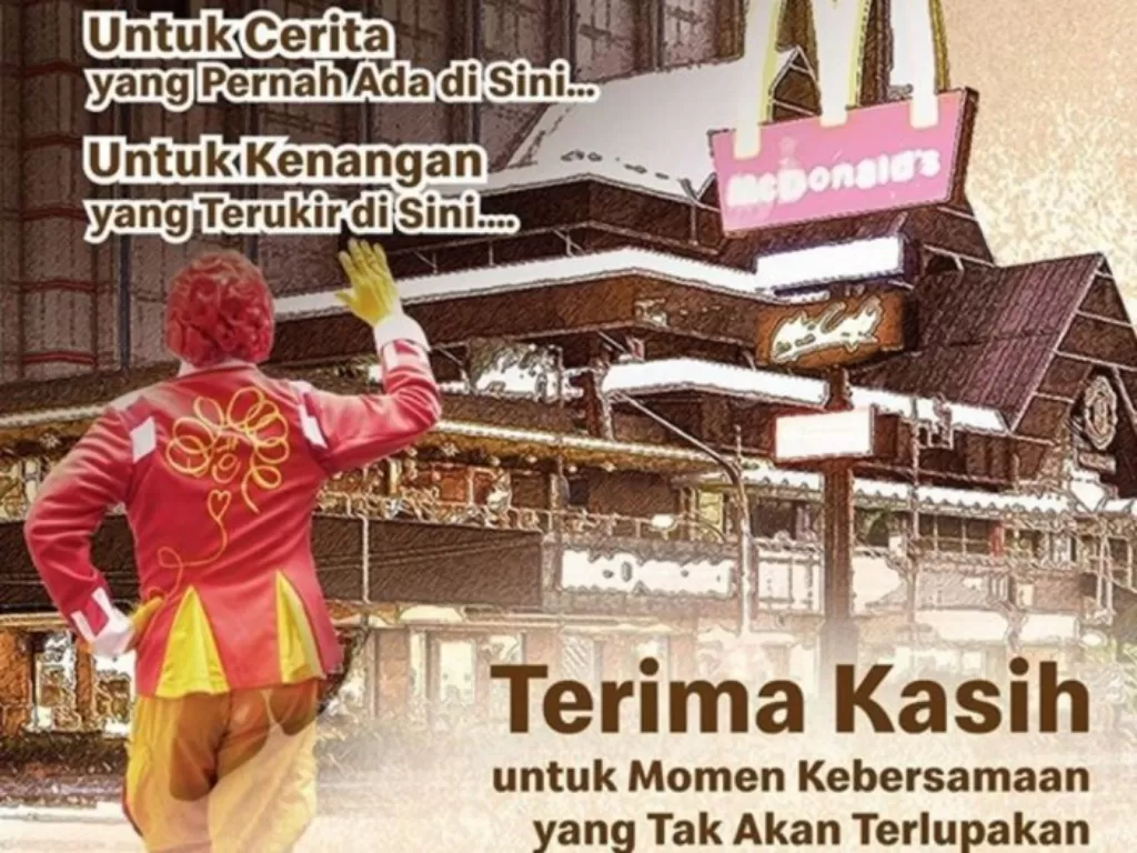 McDonalds Indonesia di Sarinah akan ditutup (Instagram/@mcdonaldsid)