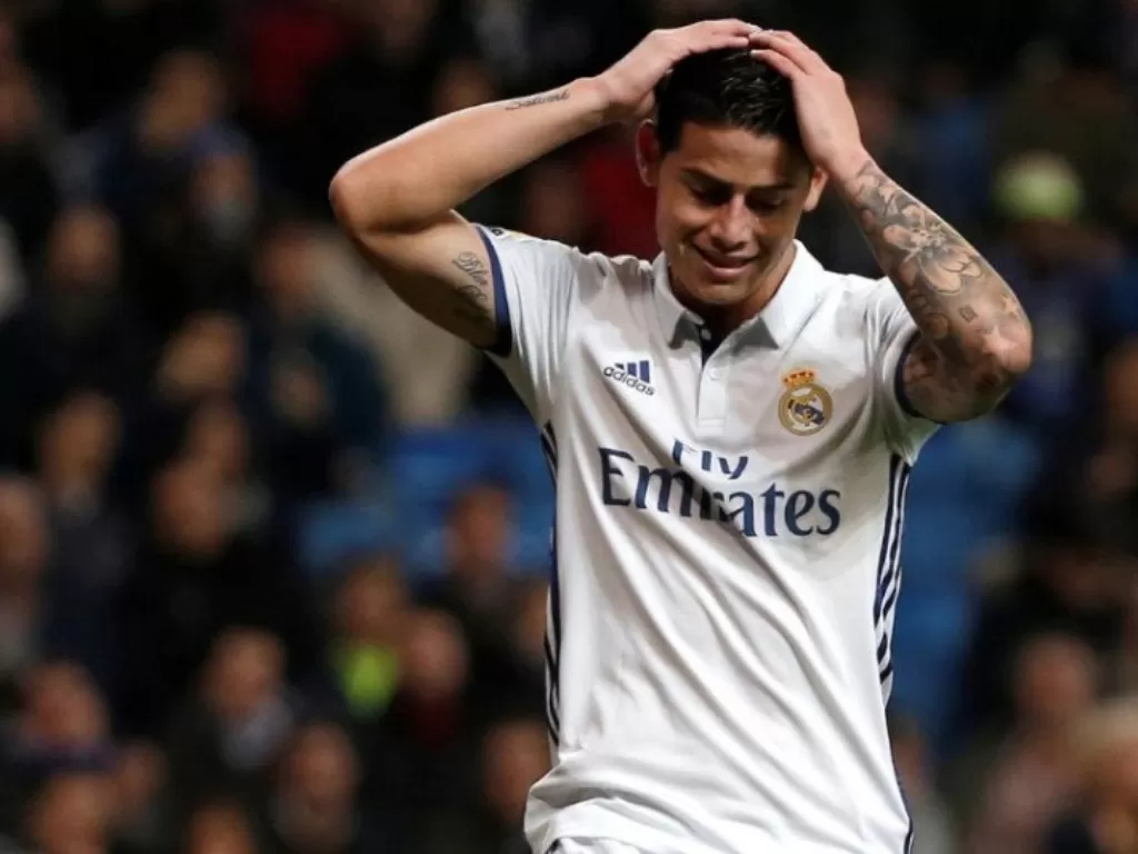 Gelandang Real Madrid, James Rodriguez. (REUTERS/Javier Barbancho)