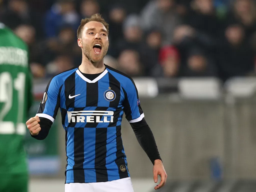 Christian Eriksen, gelandang Inter Milan. (REUTERS/Stoyan Nenov)