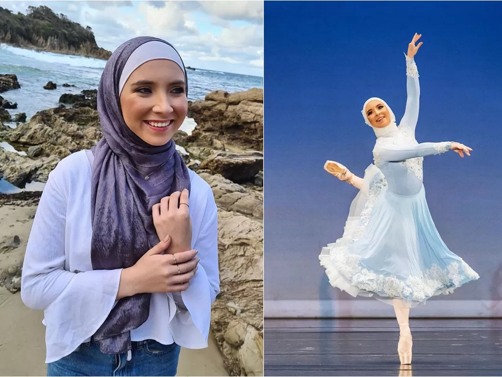Stephanie Kurlow, balerina berhijab. (instagram/@stephaniekurlow)