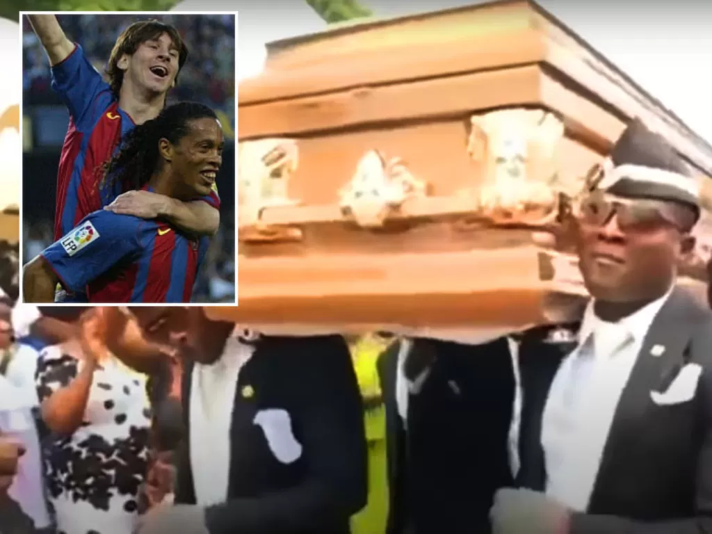 The Coffin Dance (Youtube/DigiNeko) / Insert: Lionel Messi dan Ronaldinho (Covesi)
