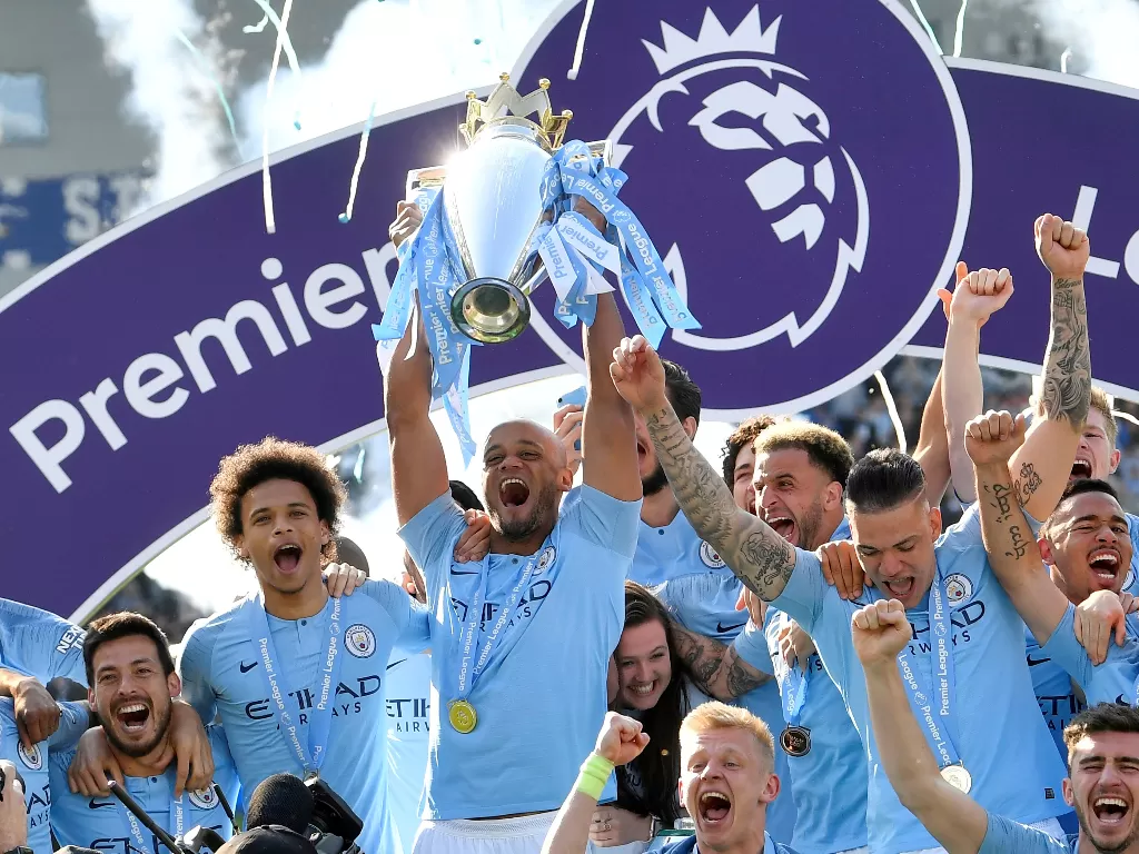 Ilustrasi Liga Inggris: Manchester City juara Liga Inggris pada musim 2018/2019. (REUTERS/Toby Melville)