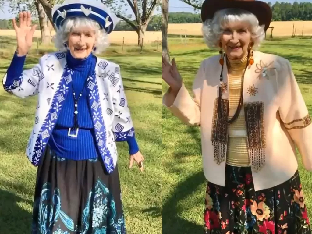 Betty McDonald, nenek-nenek yang aktif bikin fashion show di taman rumah belakang. (Photo/YouTube/A Good Neighbor)