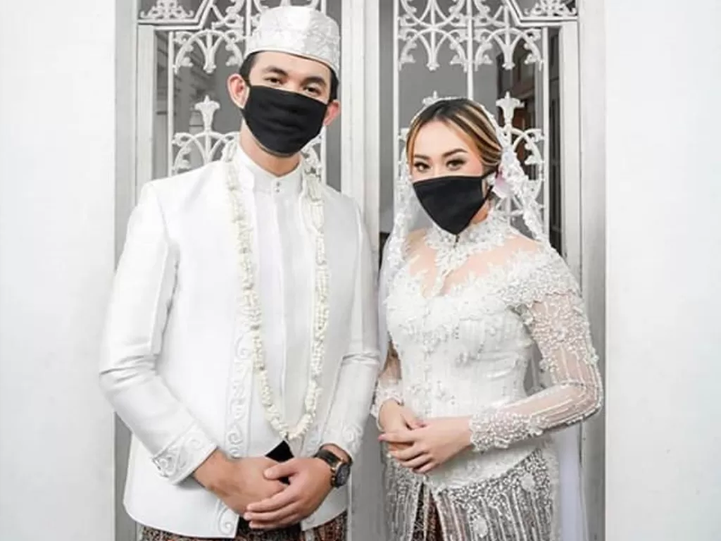 Foto iklan virtual wedding (nikah virtual) yang diusung oleh GM Production di Jogja. (Foto: Instagram/alleyaweddingcenter)