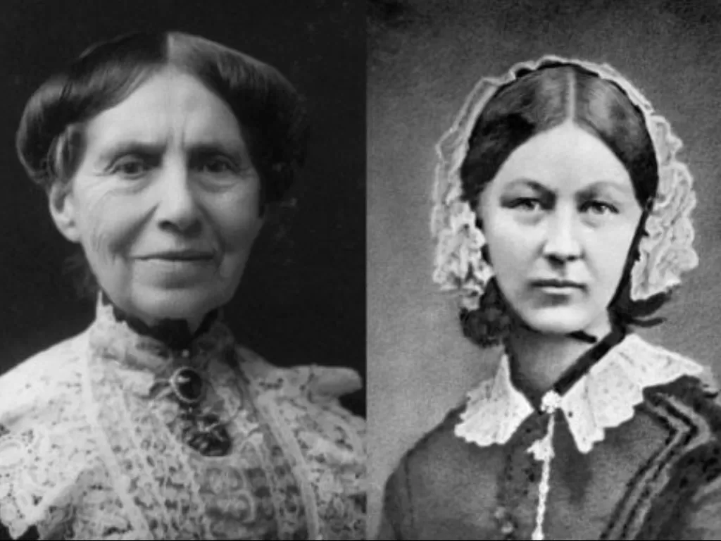 Clara Barton dan Florence Nightingale. (Wikimedia Commons)