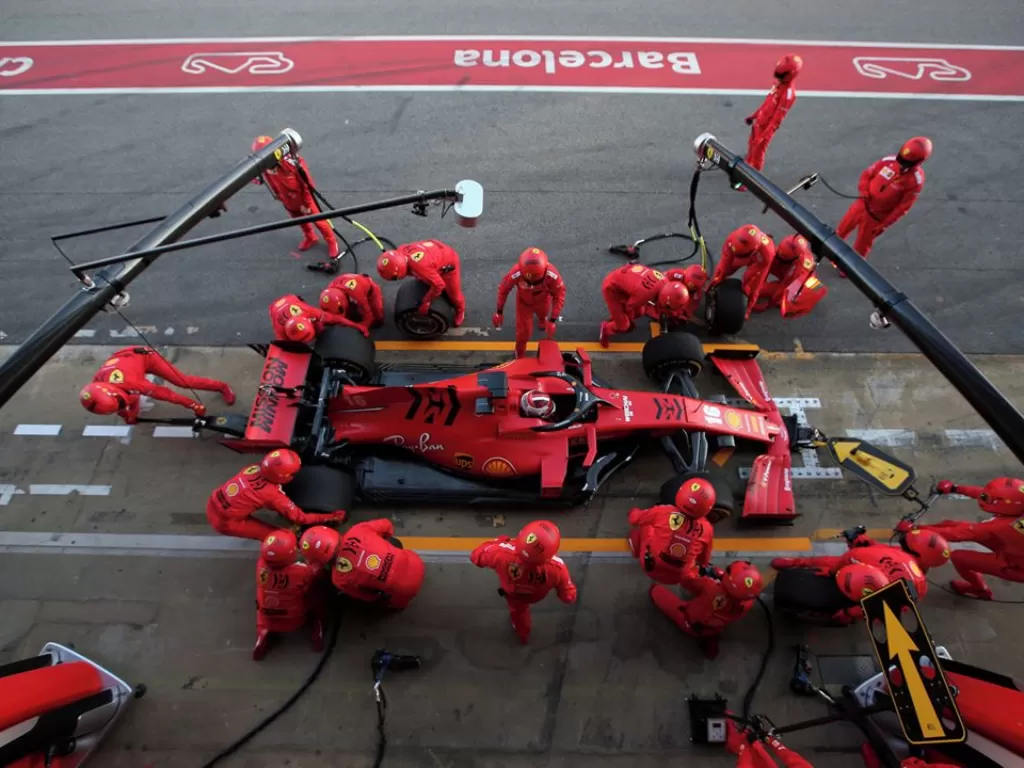 Pabrikan tim Ferrari. (Instagram/@scuderiaferrari)