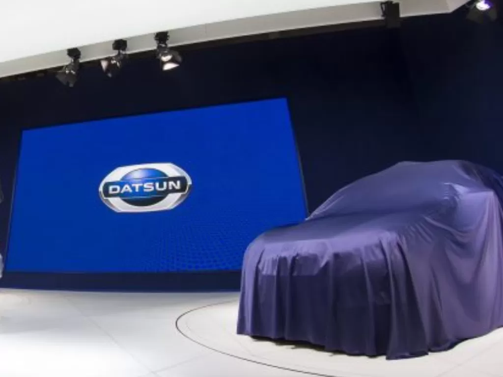 Ilustrasi brand Datsun yang berdiri di bawah bendera Nissan. (Dok.Carscoops).