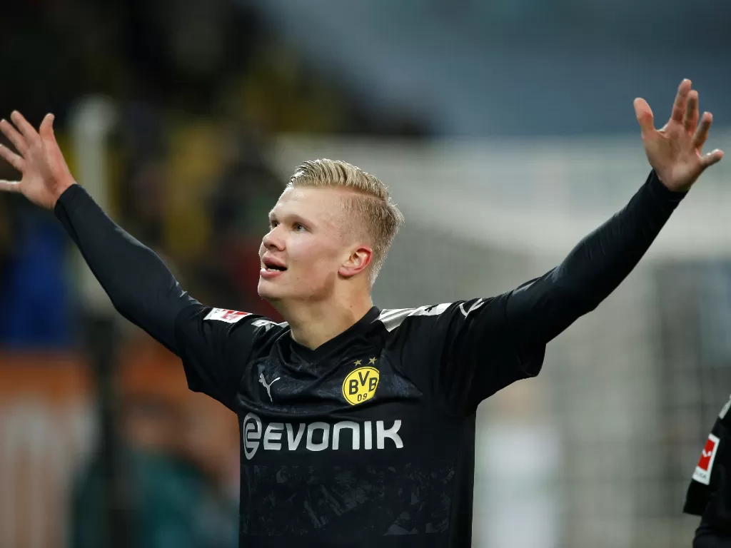 Striker Borussia Dortmund, Erling Haaland. (REUTERS/Michaela Rehle)