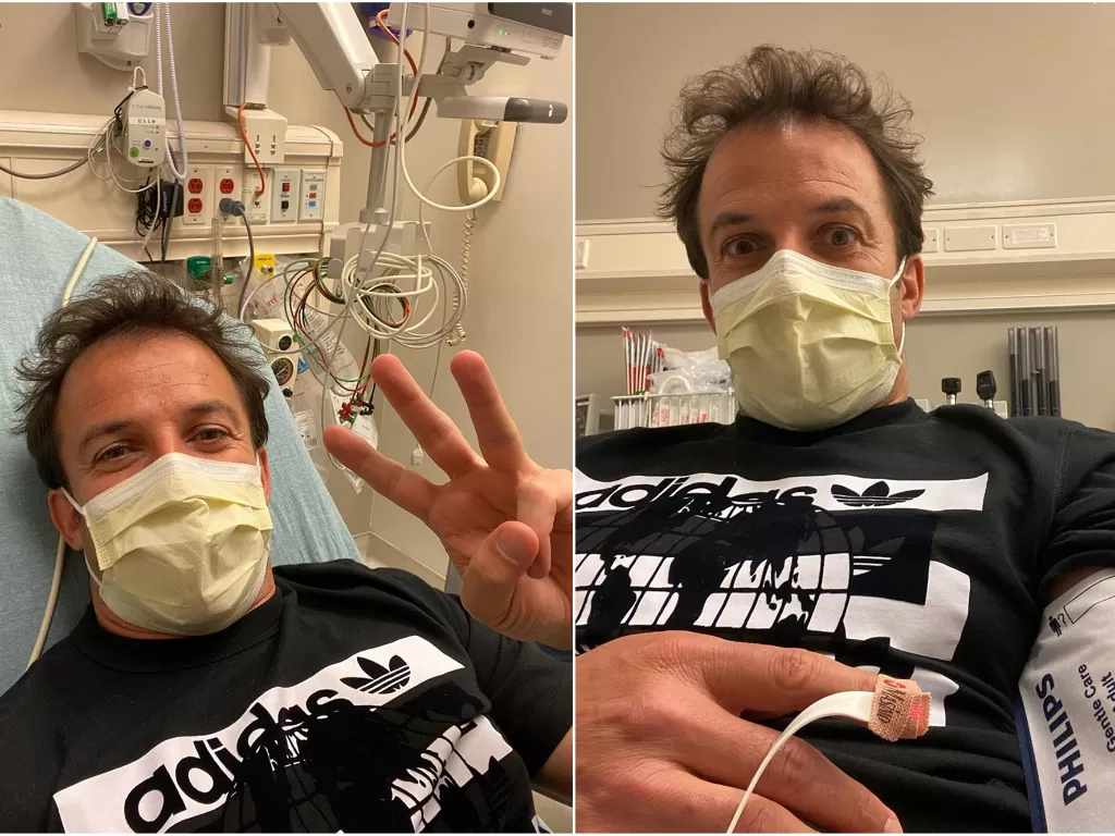 Alessandro Del Piero sedang menjalani perawatan di RS. (Instagram/alessandrodelpiero)