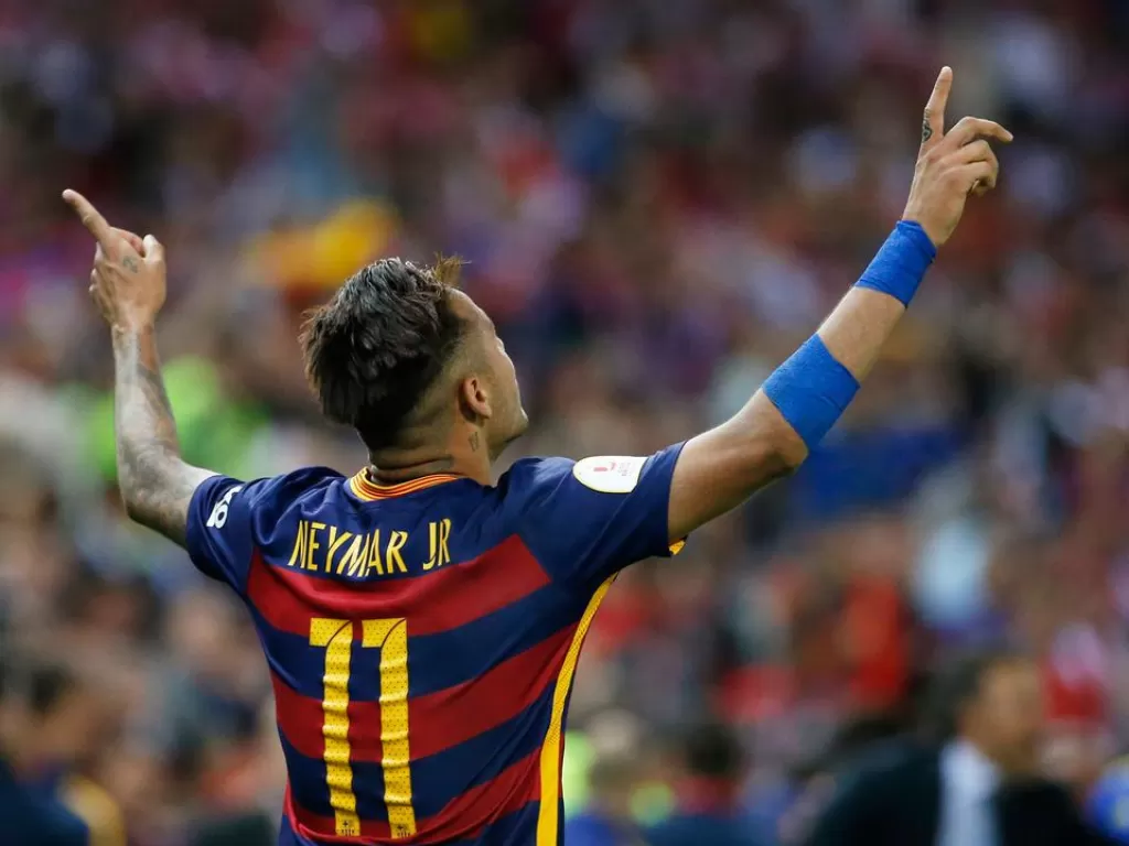Neymar saat masih berseragam Barcelona. (Reuters/Juan Medina)