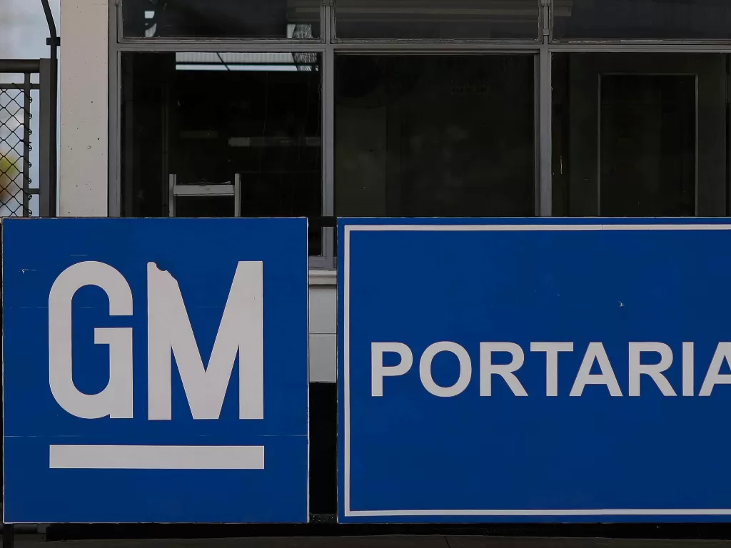 Logo pabrikan General Motors. (REUTERS/Roosevelt Casio)