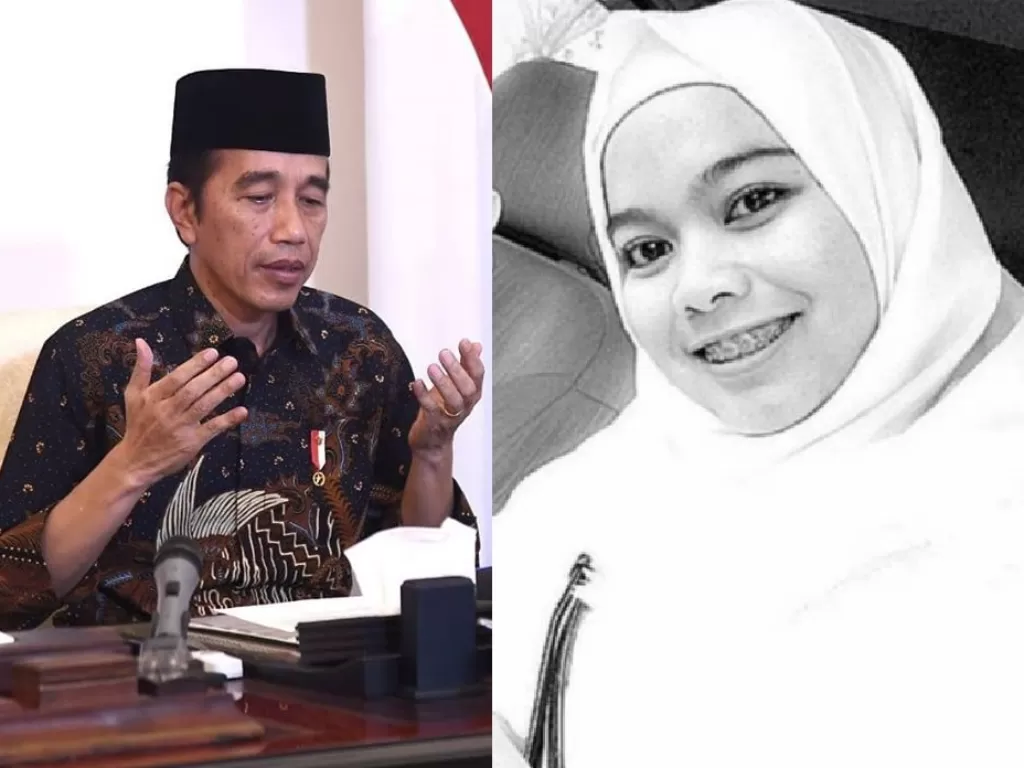 Kiri: Presiden RI Jokowi (Instagram/@jokowi), kanan: Perawat yang meninggal saat hamil empat bulan. (Instagram/@lambe_turah).