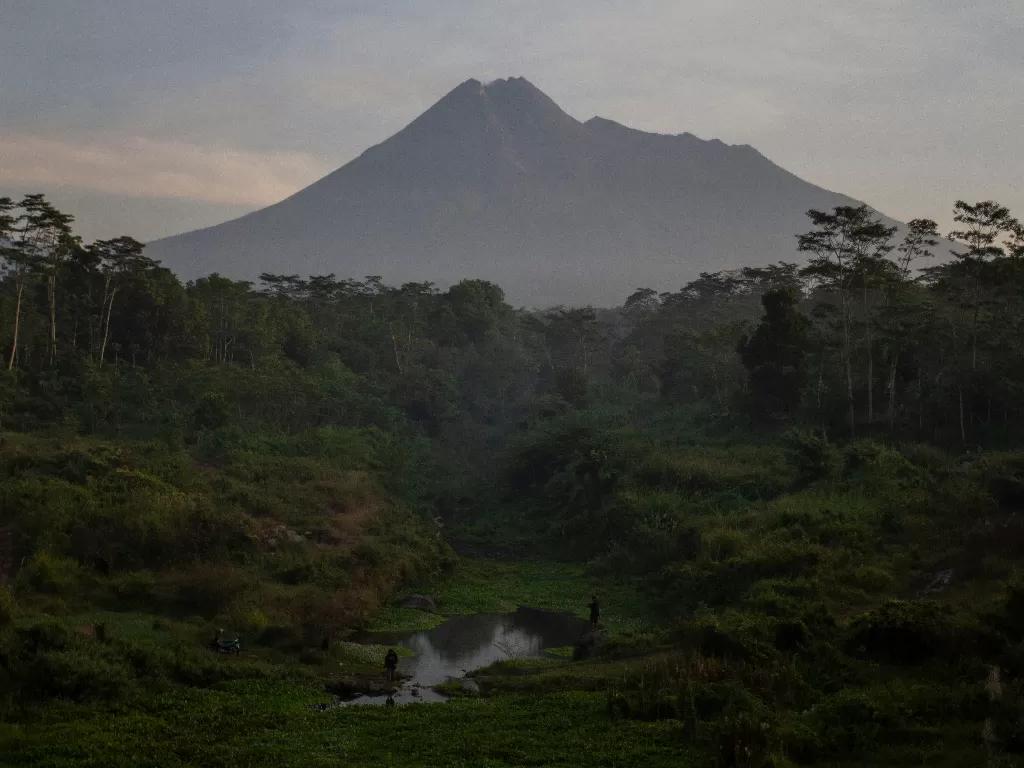 Gunung Merapi, Yogyakarta. (ANTARA FOTO/Hendra Nurdiyansyah)