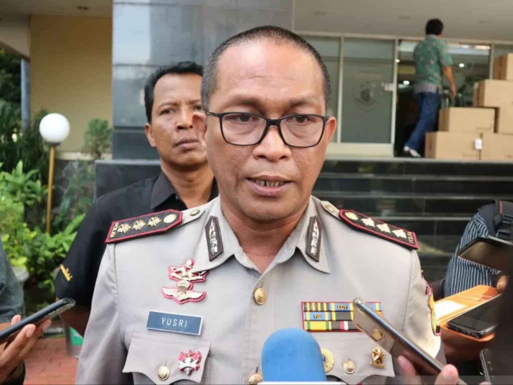 Kepala Bidang Humas Polda Metro Jaya Komisaris Besar Polisi Yusri Yunus. (Photo/ANTARA/Fianda Rassat)