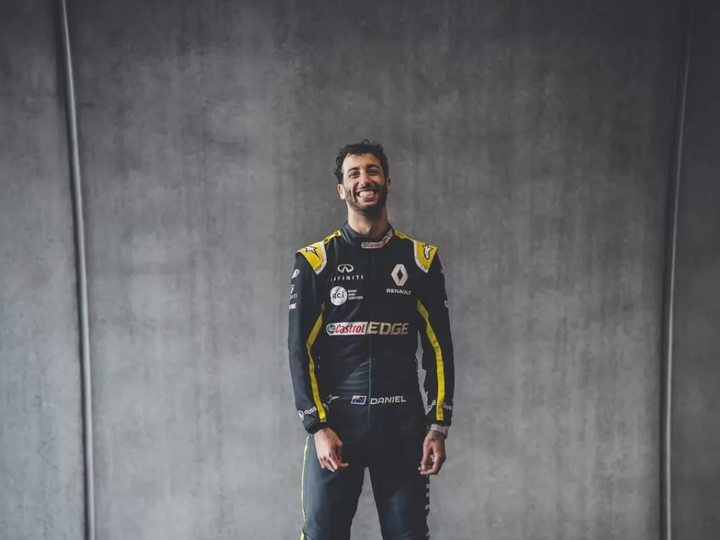 Daniel Ricciardo. (Instagram/@renaultf1team)