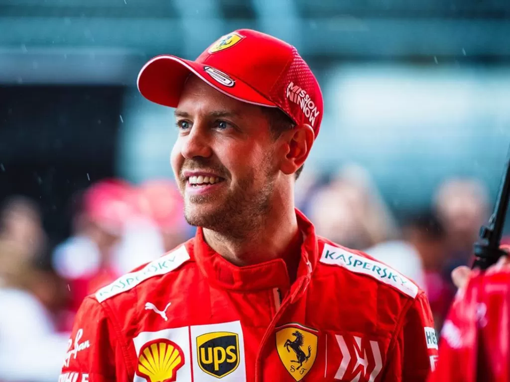 Pembalap senior Ferrari, Sebastian Vettel. (Instagram/@scuderiaferrari)