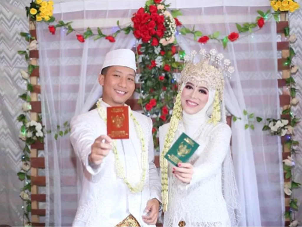 Pernikahan di tengah pandemi corona. (foto: Instagram/Tiara_khalifa)