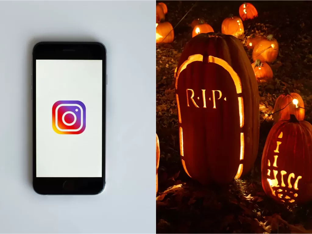 Ilustrasi akun Instagram orang yang telah meninggal (Unsplash)