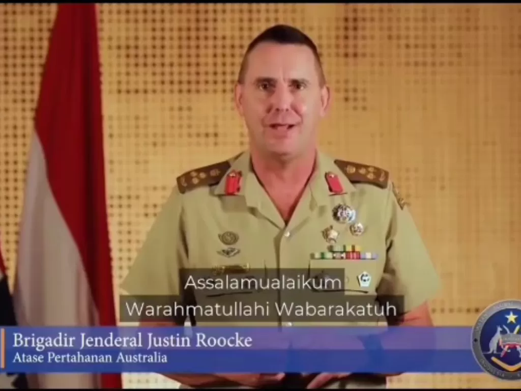 Brigadir Jenderal dari Atase Pertahanan (Athan) Australia di Indonesia, Justin Roocke. (Foto: Twitter/IKAHANid)